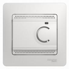 Термостат для тепл пола 10А Schneider Electric  Glossa Белый