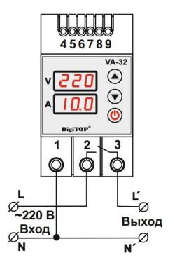 Реле напряжения digitop настройка
